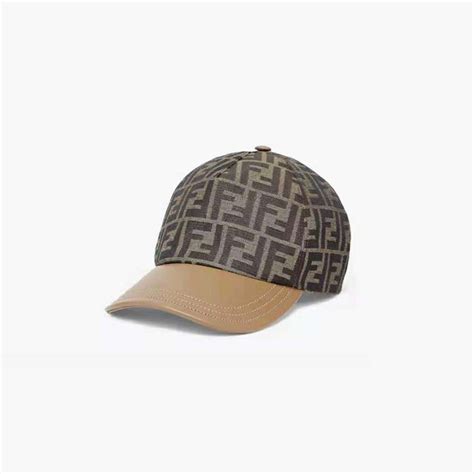 Fendi FF Jacquard Fabric Baseball Cap 